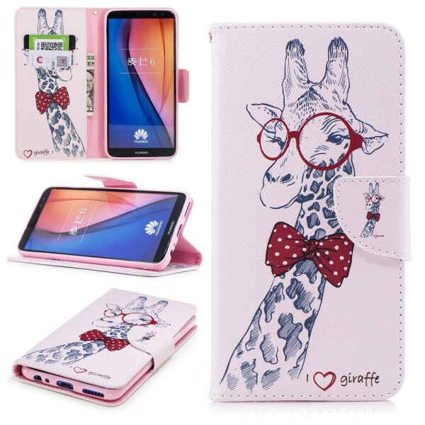 

Чехол-книжка Deexe Color Wallet для Huawei Mate 10 Lite - Giraffe Pattern