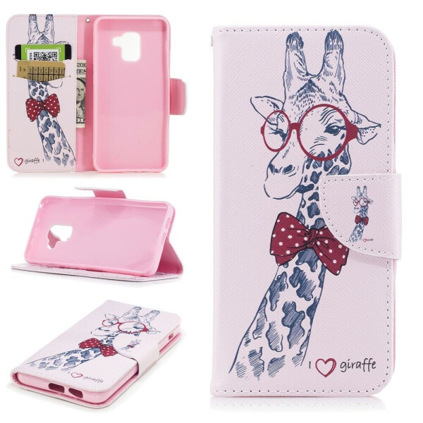 

Чехол-книжка Deexe Color Wallet для Samsung Galaxy A8 2018 (A530) - Giraffe Pattern