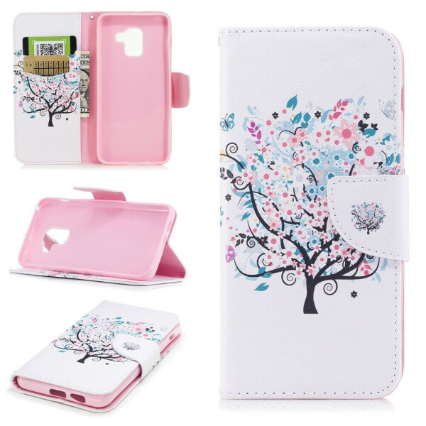 

Чехол-книжка Deexe Color Wallet для Samsung Galaxy A8 2018 (A530) - Spring Tree