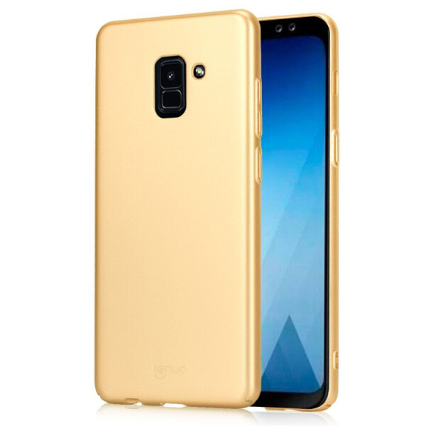 

Пластиковый чехол LENUO Silky Touch для Samsung Galaxy A8+ 2018 (A730) - Gold
