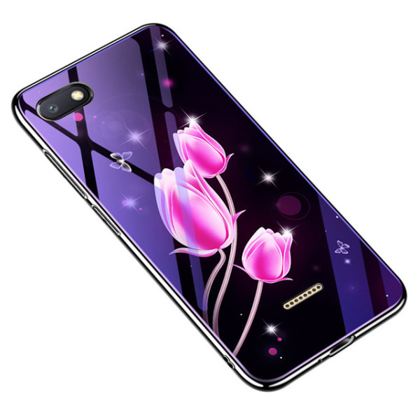 

Чехол TPU+Glass Fantasy с глянцевыми торцами для Xiaomi Redmi 6A (Тюльпаны) (660431)