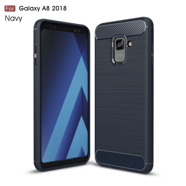 

Защитный чехол UniCase Carbon для Samsung Galaxy A8 2018 (A530) - Dark Blue