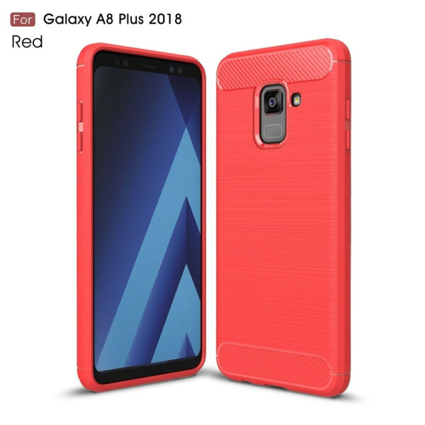 

Защитный чехол UniCase Carbon для Samsung Galaxy A8+ 2018 (A730) - Red