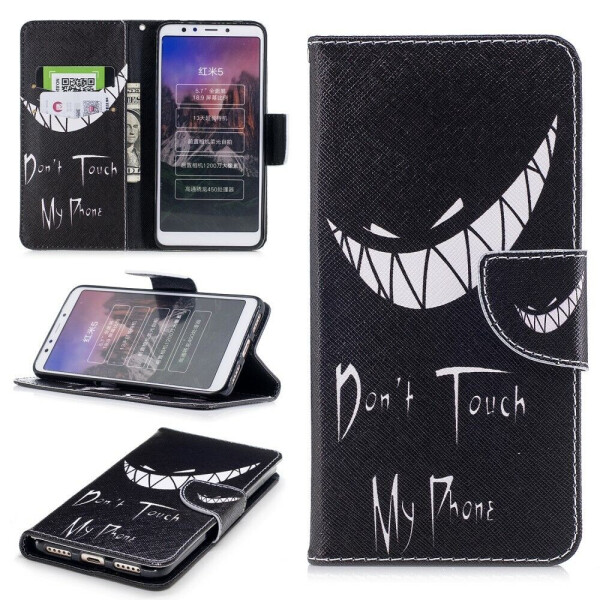

Чехол-книжка Deexe Color Wallet для Xiaomi Redmi 5 - Don't Touch My Phone B