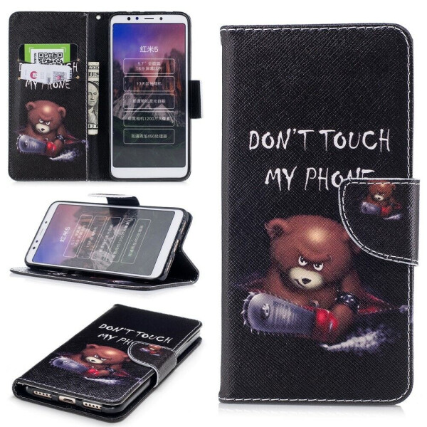 

Чехол-книжка Deexe Color Wallet для Xiaomi Redmi 5 - Don't Touch My Phone
