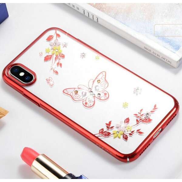 

Пластиковый чехол SULADA Butterfly Series для iPhone X / iPhone XS - Red