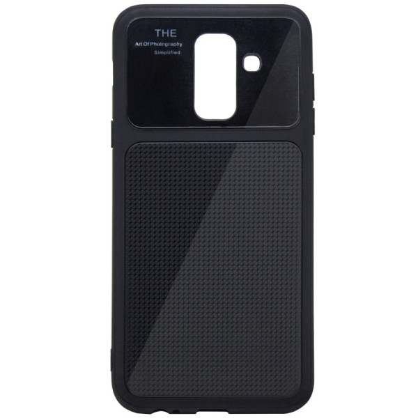 

TPU Glossy Half для Samsung Galaxy A6 Plus (2018) (Черный) (661161)