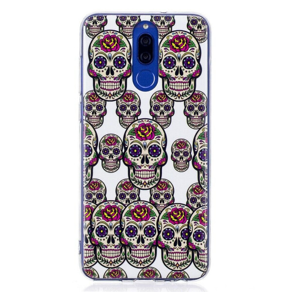 

Силиконовый чехол Deexe LumiCase для Huawei Mate 10 Lite - Mystique Skulls