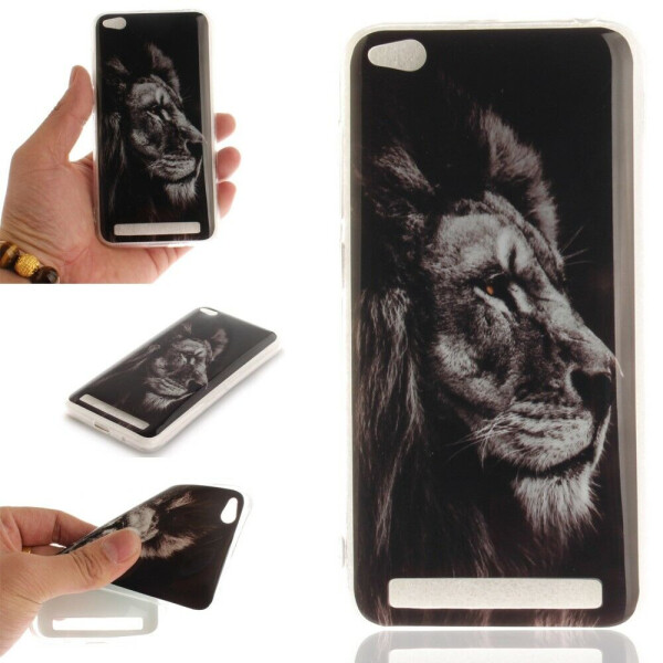 

Силиконовый чехол Deexe Life Style для Xiaomi Redmi 5A - Fierce Lion