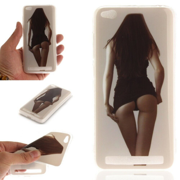 

Силиконовый чехол Deexe Life Style для Xiaomi Redmi 5A - Girl Pattern