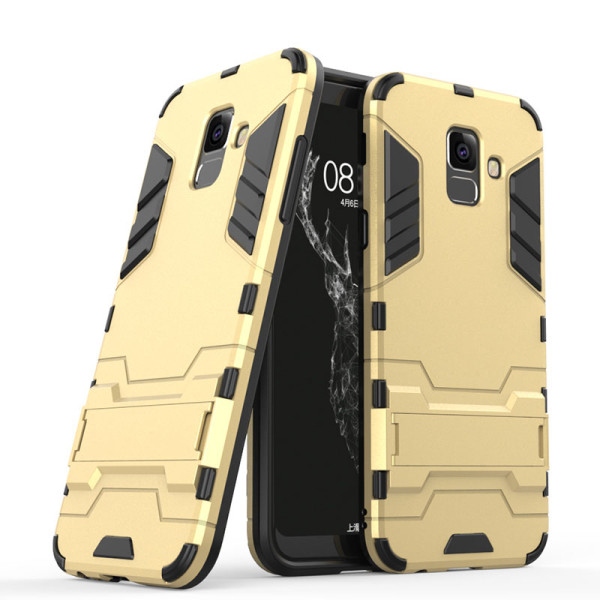 

-подставка ударопрочный Transformer для Samsung Galaxy A6 (2018) с мощной защитой корпуса (Золотой / Champagne Gold) (661703)