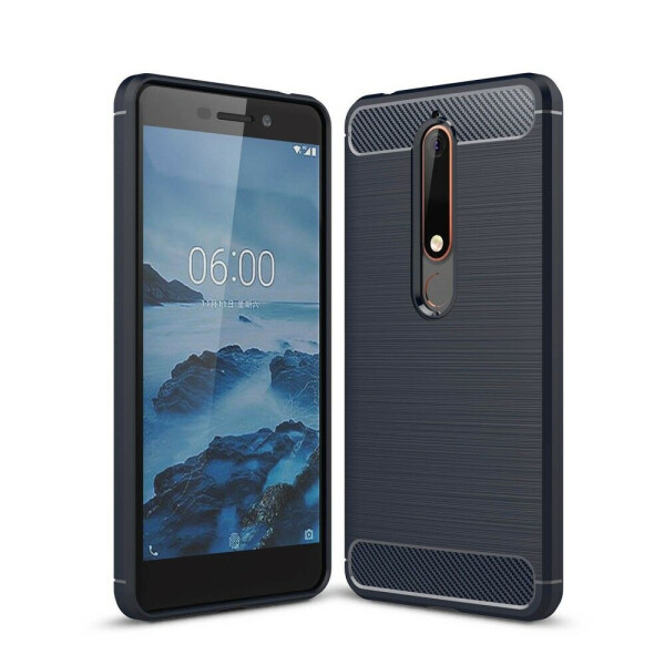 

Защитный чехол UniCase Carbon для Nokia 6 2018 / Nokia 6.1 - Dark Blue