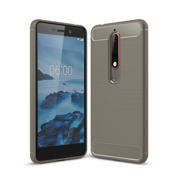 

Защитный чехол UniCase Carbon для Nokia 6 2018 / Nokia 6.1 - Grey