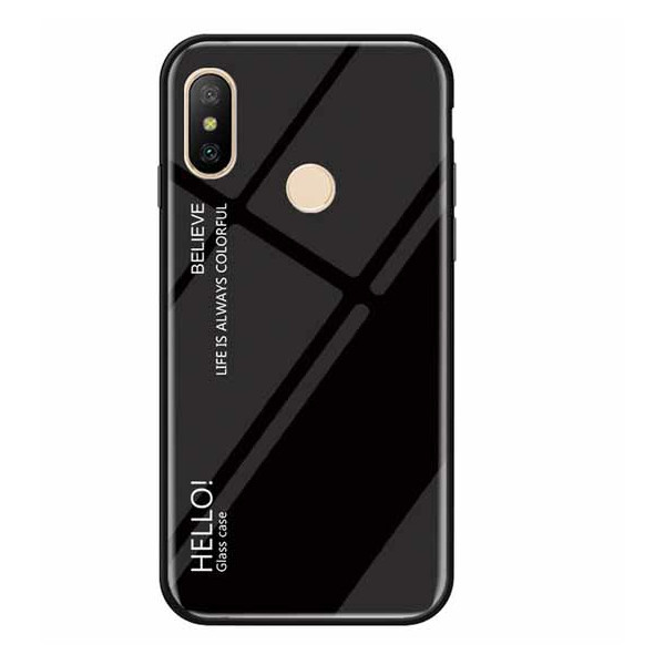 

TPU+Glass Gradient HELLO для Xiaomi Redmi S2 (Черный) (661775)