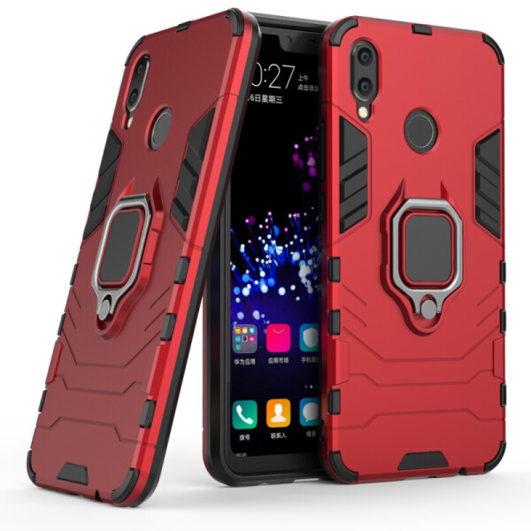 

ударопрочный Transformer Ring под магнитный держатель для Huawei P Smart+ (nova 3i) (Красный / Dante Red) (661807)