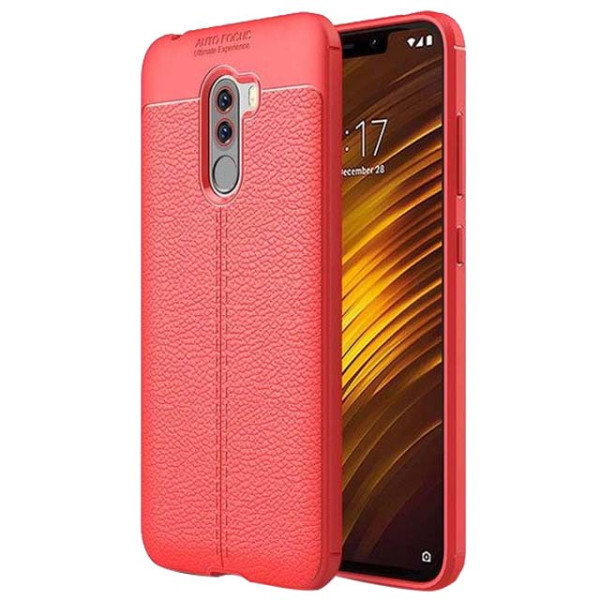 

TPU iPaky Litchi Series для Xiaomi Poco F1 (Красный) (661972)