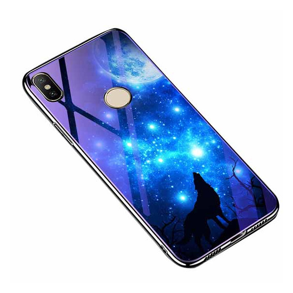 

TPU+Glass Fantasy с глянцевыми торцами для Xiaomi Mi 8 (Лунная ночь) (662479)