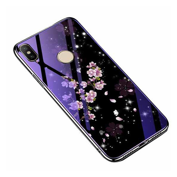 

TPU+Glass Fantasy с глянцевыми торцами для Xiaomi Mi 8 (Цветение) (662482)