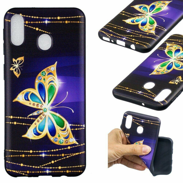 

Силиконовый (TPU) чехол UniCase Color Style для Samsung Galaxy M20 - Colorized Butterfly