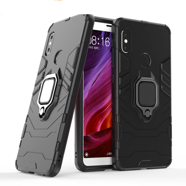 

Чехол ударопрочный Transformer Ring под магнитный держатель для Xiaomi Redmi Note 6 Pro (Черный / Soul Black) (662688)