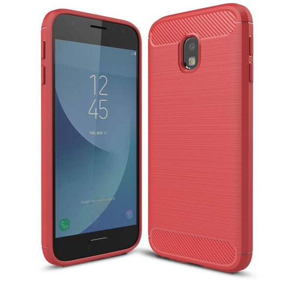 

Силиконовый чехол UniCase Carbon для Samsung Galaxy J3 (2017) - Red