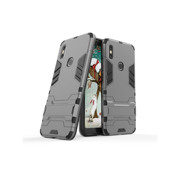 

Чехол-подставка ударопрочный Transformer для Xiaomi Redmi Note 6 Pro с мощной защитой корпуса (Металл / Gun Metal) (662733)