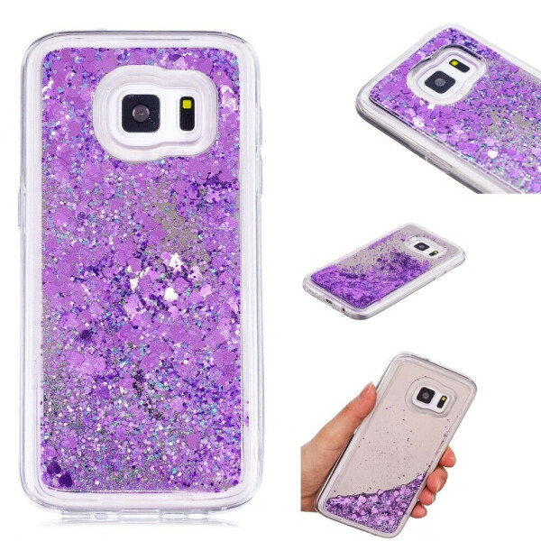 

Силиконовая накладка Deexe Fashion Glitter для Samsung Galaxy S7 (G930) - Violet