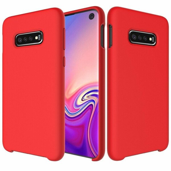

Защитный чехол Deexe Silicone Case для Samsung Galaxy S10 (G973) - Red
