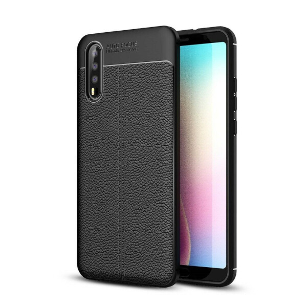 

Защитный чехол Deexe Leather Cover для Huawei P20 - Black