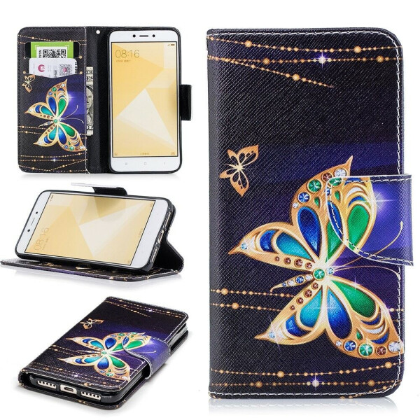 

Чехол-книжка UniCase Color Book для Xiaomi Redmi 4X - Luxury Butterfly