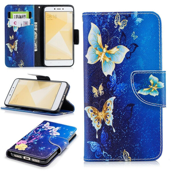 

Чехол-книжка UniCase Color Book для Xiaomi Redmi 4X - Butterfly Pattern