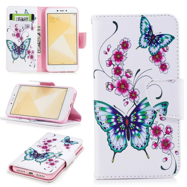 

Чехол-книжка UniCase Color Book для Xiaomi Redmi 4X - Butterfly in Flowers B
