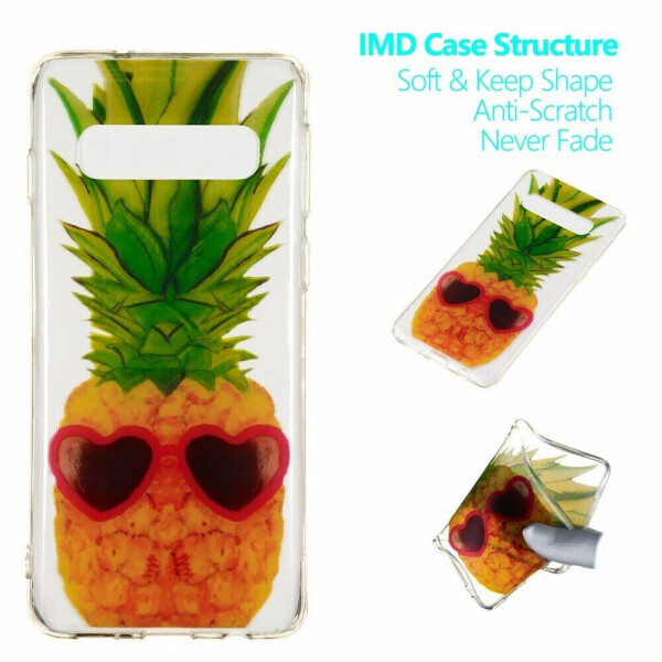 

Силиконовый (TPU) чехол Deexe Pretty Glossy для Samsung Galaxy S10 (G973) - Pineapple