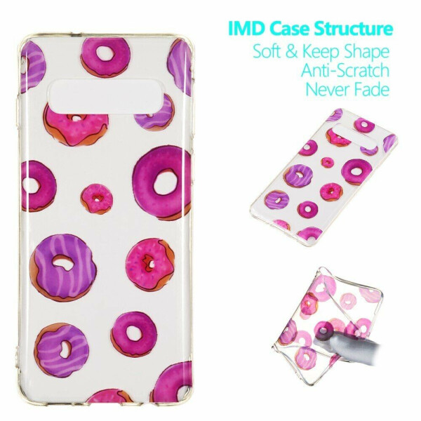 

Силиконовый (TPU) чехол Deexe Pretty Glossy для Samsung Galaxy S10 (G973) - Doughnuts
