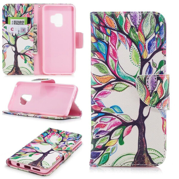 

Чехол Deexe Color Wallet для Samsung Galaxy S9 (G960) - Colorful Tree