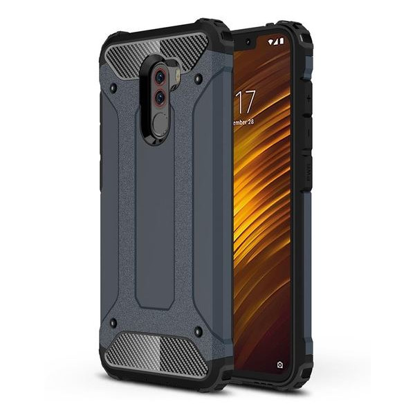 

бронированный противоударный TPU+PC Immortal для Xiaomi Poco F1 (Металл / Gun Metal) (663358)