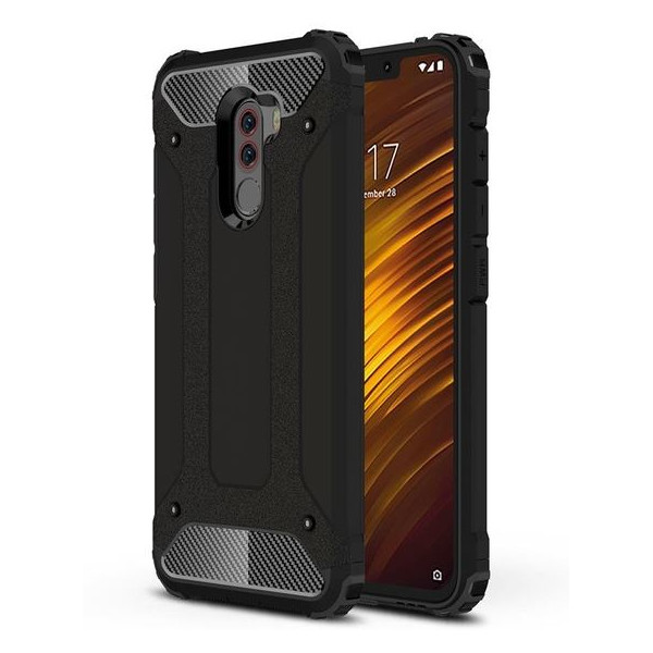 

бронированный противоударный TPU+PC Immortal для Xiaomi Poco F1 (Черный) (663361)