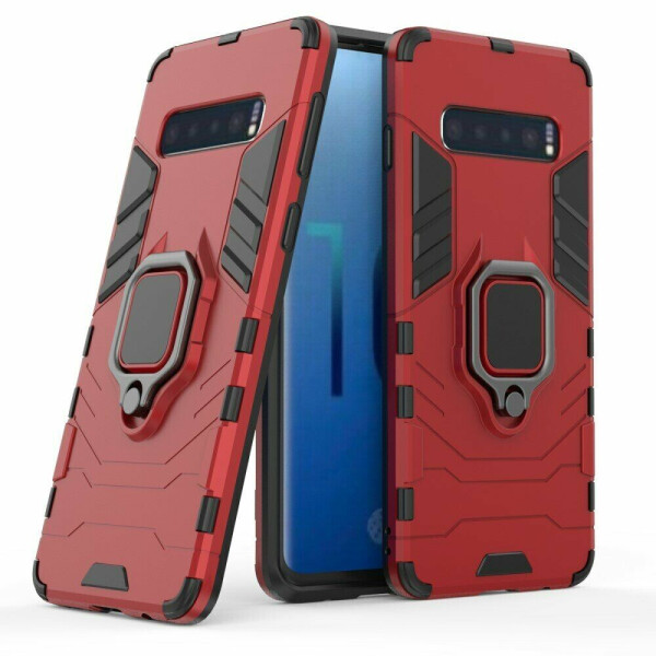 

Защитный чехол Deexe Hybrid Case для Samsung Galaxy S10 (G973) - Red