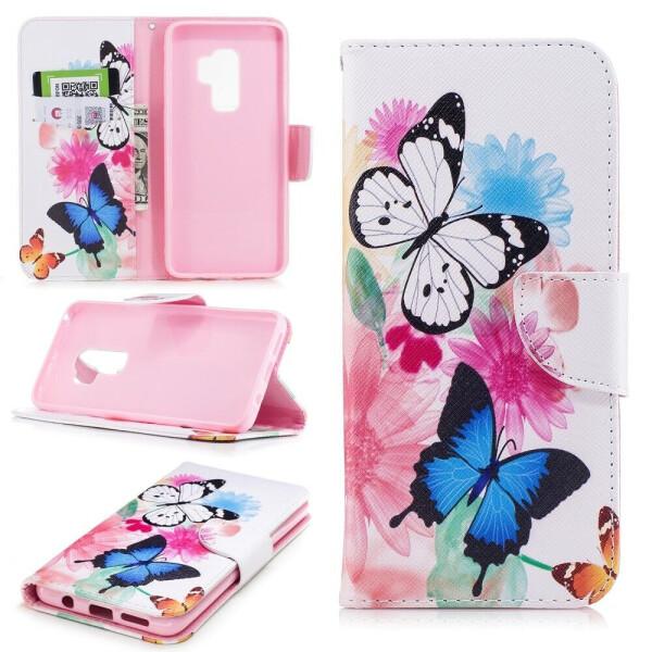

Чехол Deexe Color Wallet для Samsung Galaxy S9 Plus (G965) - Butterfly in Flowers B