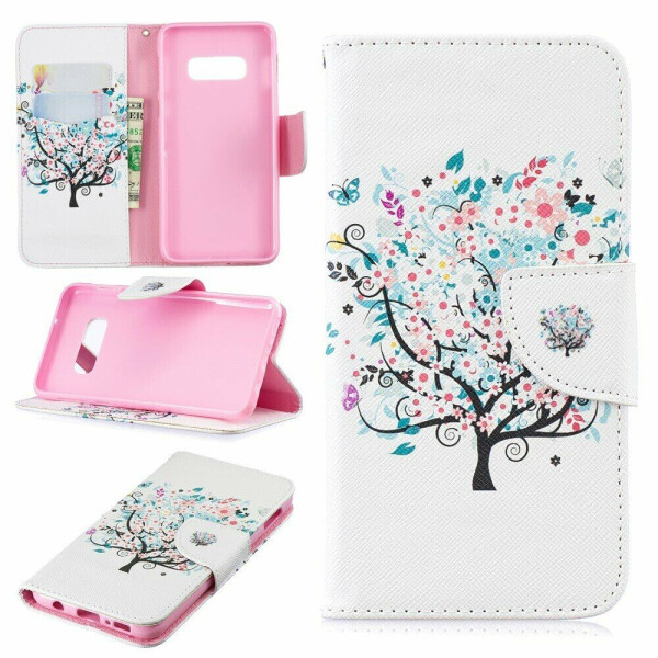 

Чехол-книжка Deexe Color Wallet для Samsung Galaxy S10e (G970) - Flowered Tree