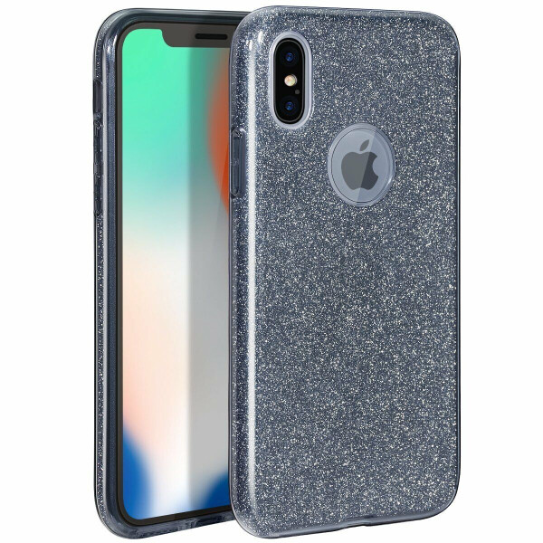 

Силиконовый (TPU) чехол UniCase Glitter Cover для iPhone X / iPhone XS - Grey