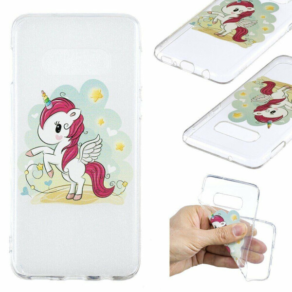 

Силиконовый (TPU) чехол Deexe Pretty Glossy для Samsung Galaxy S10e (G970) - Unicorn