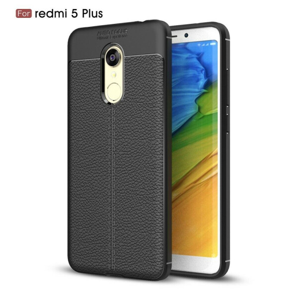 

Защитный чехол Deexe Leather Cover для Xiaomi Redmi 5 Plus - Black