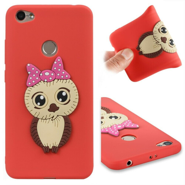 

Силиконовый чехол Deexe Pretty Owl 3D Series для Xiaomi Redmi Note 5A Prime - Red