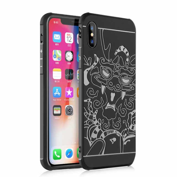 

TPU+PC Черный дракон для Apple iPhone XS Max (6.5") (Черный) (664273)