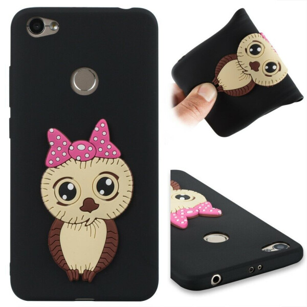 

Силиконовый чехол Deexe Pretty Owl 3D Series для Xiaomi Redmi Note 5A Prime - Black