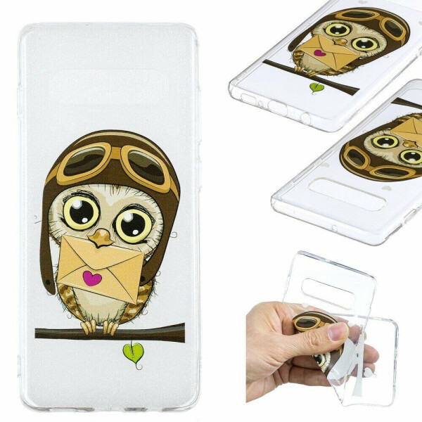 

Силиконовый (TPU) чехол Deexe Pretty Glossy для Samsung Galaxy S10 Plus (G975) - Owl
