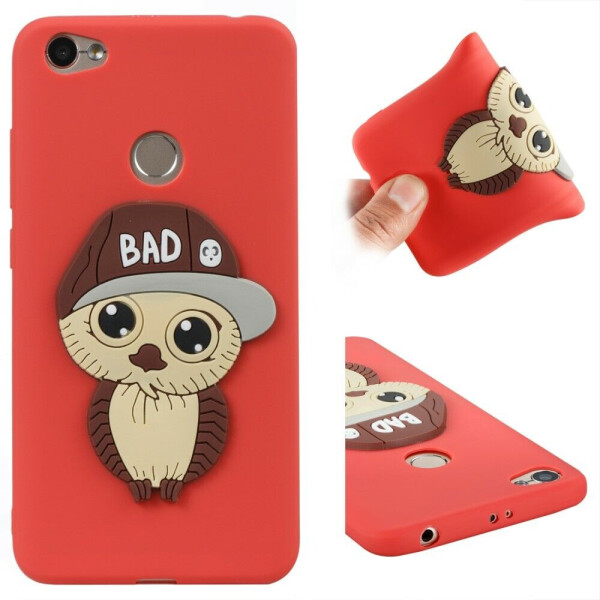 

Силиконовый чехол Deexe Bad Owl 3D Series для Xiaomi Redmi Note 5A Prime - Red