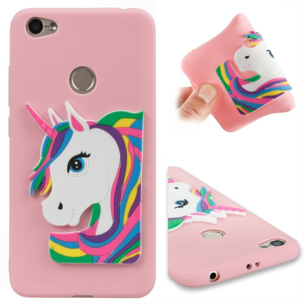 

Силиконовый чехол Deexe Unicorn 3D Series для Xiaomi Redmi Note 5A Prime - Pink