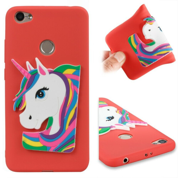 

Силиконовый чехол Deexe Unicorn 3D Series для Xiaomi Redmi Note 5A Prime - Red
